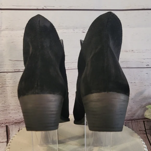 Ruff Hewn Eastern Women's Black Suede Ankle Boots Size 8.5M - Picture 9 of 12